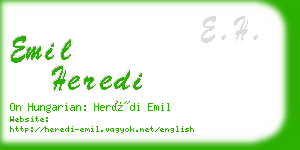 emil heredi business card